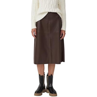 S. Oliver Damen Rock – Kunstleder, A-Linie, Midi S. Oliver Damen Rock – Kunstleder, A-Linie, Midi