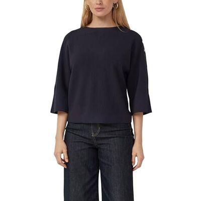 S. Oliver Strukturierter Pullover im Relaxed Fit mit Zierknopfleiste S. Oliver Strukturierter Pullover im Relaxed Fit mit Zierknopfleiste