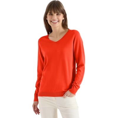 Cecil Basic Pullover Cherry Tomato orange L Cecil Basic Pullover Cherry Tomato orange L