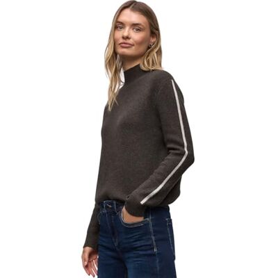Street One Pullover mit Tape-Details Rustic Brown Mel. 38 Street One Pullover mit Tape-Details Rustic Brown Mel. 38