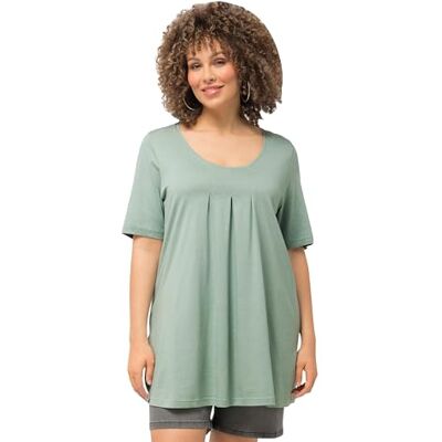 Ulla Popken Damen Shirt helles moosgrün 50+ Ulla Popken Damen Shirt helles moosgrün 50+