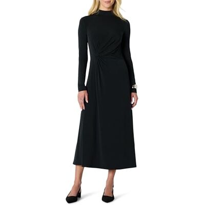 Amazon Damen Kurzes Tailliertes Maxikleid Lange Ärmel Ausgestelltes Rockteil, Schwarz, M Amazon Damen Kurzes Tailliertes Maxikleid Lange Ärmel Ausgestelltes Rockteil, Schwarz, M
