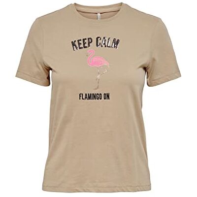 ONLY ONLKITA REG S/S Flamingle TOP Box JRS ONLY ONLKITA REG S/S Flamingle TOP Box JRS