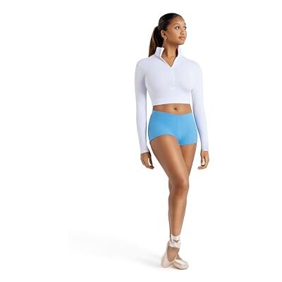 Capezio Damen Langärmeliges Oberteil Rollkragen, Weiss/opulenter Garten, Medium Capezio Damen Langärmeliges Oberteil Rollkragen, Weiss/opulenter Garten, Medium