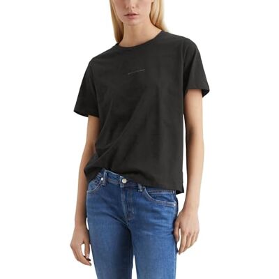 Marc O' Polo Denim Damen T-Shirt aus Bio-Baumwolle Regular Fit, Schwarz (Black), L Marc O' Polo Denim Damen T-Shirt aus Bio-Baumwolle Regular Fit, Schwarz (Black), L