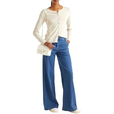 United Damen Maglia COREANA M/L 1091D5558 Cardigan Sweater, Beige Chiaro 152, XS United Damen Maglia COREANA M/L 1091D5558 Cardigan Sweater, Beige Chiaro 152, XS
