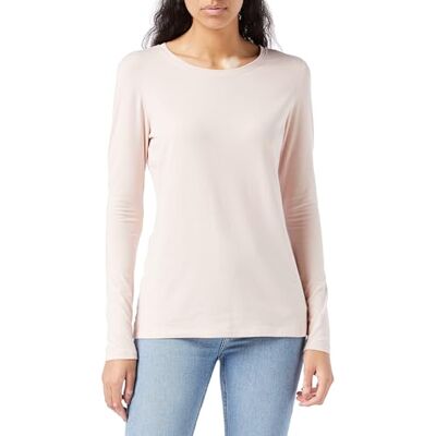Amazon Damen Langärmeliges T-Shirt mit Rundhalsausschnitt in klassischer Passform (erhältlich in Übergröße), Hellrosé, XL Große Größen Amazon Damen Langärmeliges T-Shirt mit Rundhalsausschnitt in klassischer Passform (erhältlich in Übergröße), Hellrosé, XL Große Größen