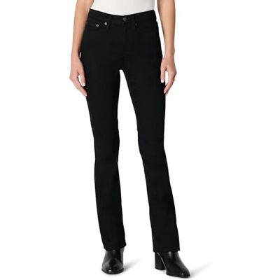 Amazon Damen High Stretch Slim Fit Mid-Rise Bootcut Jeans Schwarz 20 Short Amazon Damen High Stretch Slim Fit Mid-Rise Bootcut Jeans Schwarz 20 Short