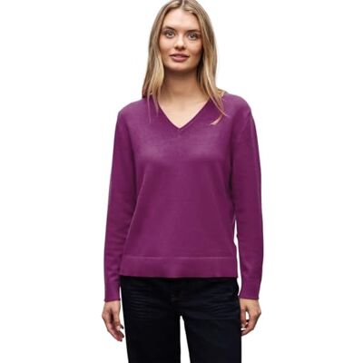 Street One Kuscheliger V-Neck Pullover Berry Paradise 34 Street One Kuscheliger V-Neck Pullover Berry Paradise 34