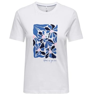 ONLY Onlkita Life Reg S/S Print Top Noos ONLY Onlkita Life Reg S/S Print Top Noos