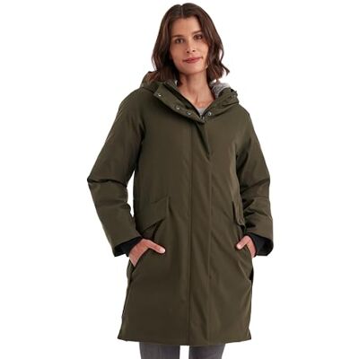 G.I.G.A. DX Damen Winter Funktionsparka/Parka wasserdicht mit Kapuze GW 12 WMN PRK, dunkeloliv, 50, 43355-000 G.I.G.A. DX Damen Winter Funktionsparka/Parka wasserdicht mit Kapuze GW 12 WMN PRK, dunkeloliv, 50, 43355-000