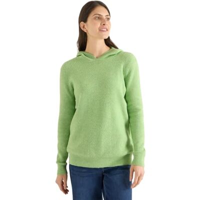 Cecil Softer Kapuzenpullover Bamboo Green Melange M Cecil Softer Kapuzenpullover Bamboo Green Melange M