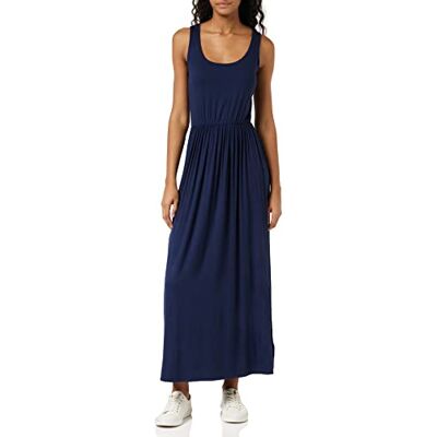 Amazon Damen Tailliertes Tanktop-Maxikleid(erhältlich in Übergröße), Marineblau, M Amazon Damen Tailliertes Tanktop-Maxikleid(erhältlich in Übergröße), Marineblau, M