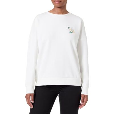 KEY LARGO Damen WSW Sorrento Round Pullover, Offwhite (1001), XS KEY LARGO Damen WSW Sorrento Round Pullover, Offwhite (1001), XS
