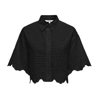 ONLY Onlmina Life Ss Boxy Shirt WVN ONLY Onlmina Life Ss Boxy Shirt WVN