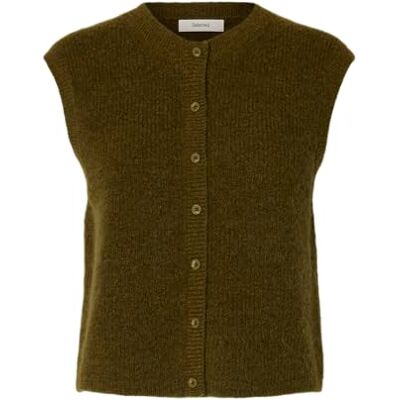 SELECTED WOMEN Slflulu Sl Button O-Neck Vest Noos SELECTED WOMEN Slflulu Sl Button O-Neck Vest Noos