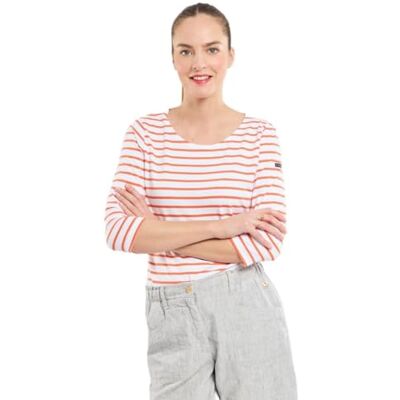 Armor lux Ringelshirt Damen 3/4-Arm, aus Baumwolle, Bootsausschnitt Armor lux Ringelshirt Damen 3/4-Arm, aus Baumwolle, Bootsausschnitt