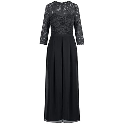 Apart Abendoverall mit Spitzentop und weitem Bein, schwarz, 46 Apart Abendoverall mit Spitzentop und weitem Bein, schwarz, 46