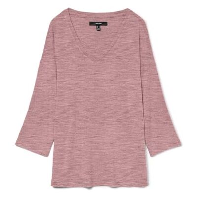 VERO MODA Vmbrianna 3/4 V-Neck Blouse Boo VERO MODA Vmbrianna 3/4 V-Neck Blouse Boo