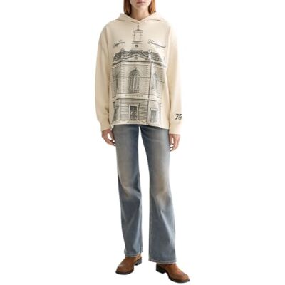 Scotch & Soda Damen-Kapuzen-Sweatshirt, Sandshell U296, M Scotch & Soda Damen-Kapuzen-Sweatshirt, Sandshell U296, M