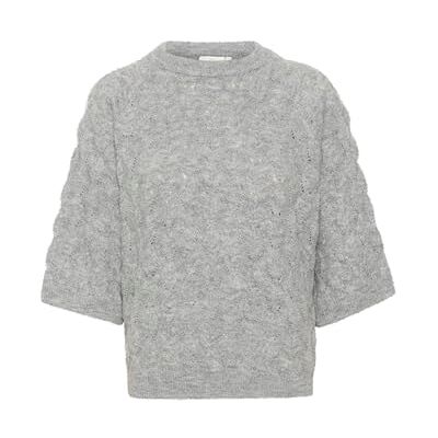KAFFE Damen Strickpullover KAmalene Damen Strickpullover Kurzarm Rundhals Pullover Knit Pulli Herbst Winter Einfarbig Oberteile Ellenbogenlänge KAFFE Damen Strickpullover KAmalene Damen Strickpullover Kurzarm Rundhals Pullover Knit Pulli Herbst Winter Einfarbig Oberteile Ellenbogenlänge