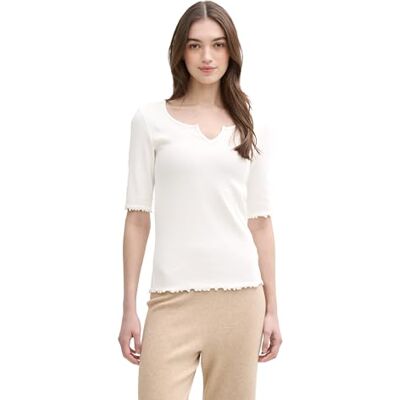 TOM TAILOR Denim Tom Tailor Lea Wide Leg Hose, Bright Rose, 42/32 TOM TAILOR Denim Tom Tailor Lea Wide Leg Hose, Bright Rose, 42/32