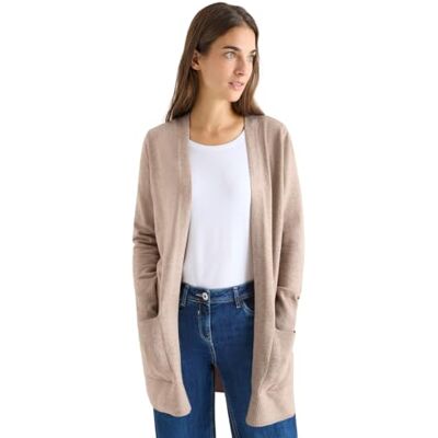 Cecil Offener Cosy Cardigan Taupe Melange S Cecil Offener Cosy Cardigan Taupe Melange S