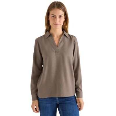 Cecil Melange Bluse Cocoa Taupe Melange XS Cecil Melange Bluse Cocoa Taupe Melange XS