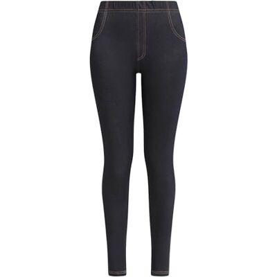 DIM Damen Leggings in Jeansoptik mit Relax & Go Taschen x1 DIM Damen Leggings in Jeansoptik mit Relax & Go Taschen x1