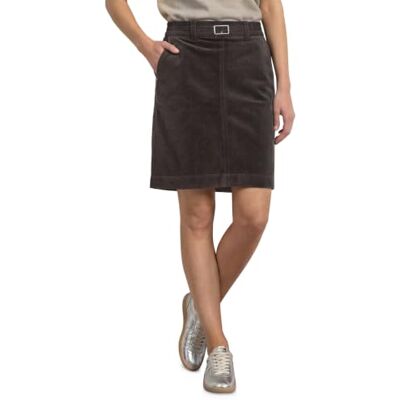 Street One Corduroy Skirt_solid Black Coffee 38 Street One Corduroy Skirt_solid Black Coffee 38