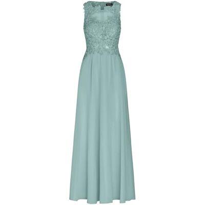Apart Damen Elegantes Abendkleid, Bestickte Spitze & Chiffon Kleid, ärmellos, Perlenbesetztes Mesh Oberteil, Wellenausschnitt, Fließender Langer Rock, Formales Hochzeit & Party Outfit Apart Damen Elegantes Abendkleid, Bestickte Spitze & Chiffon Kleid, ärmellos, Perlenbesetztes Mesh Oberteil, Wellenausschnitt, Fließender Langer Rock, Formales Hochzeit & Party Outfit