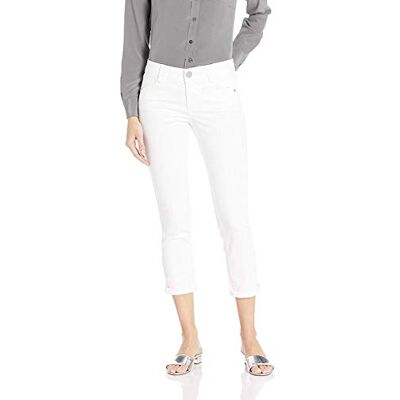 Democracy Damen AB Solution Crop Jeans, Optic White 10, 36 Democracy Damen AB Solution Crop Jeans, Optic White 10, 36