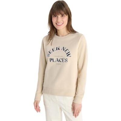 Cecil Embroidery Sweatshirt Pearl beige XXL Cecil Embroidery Sweatshirt Pearl beige XXL