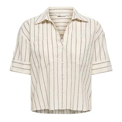 ONLY Onltizana Stripe S/S Shirt WVN Noos ONLY Onltizana Stripe S/S Shirt WVN Noos