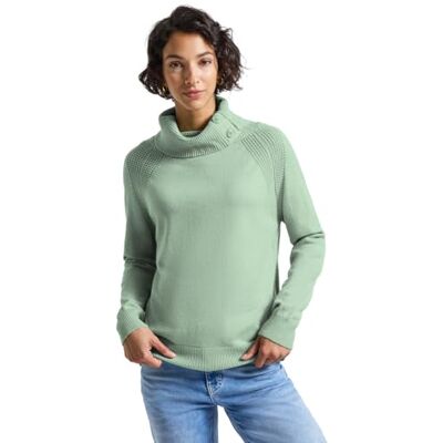 Street One Pullover mit Stehkragen Serene Green Mel. 46 Street One Pullover mit Stehkragen Serene Green Mel. 46
