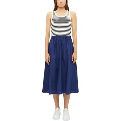 S. Oliver Damen Midi-Kleid – Regular Fit, ärmellos, Rundhalsausschnitt, Eingrifftaschen mit Elastikbund S. Oliver Damen Midi-Kleid – Regular Fit, ärmellos, Rundhalsausschnitt, Eingrifftaschen mit Elastikbund