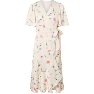 YAS thea 2/4 Midi Wrap Dress S. Noos YAS thea 2/4 Midi Wrap Dress S. Noos