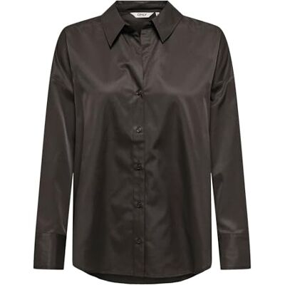 ONLY Damen Onloregon Solo Shirt WVN, Chocolate Torte, S ONLY Damen Onloregon Solo Shirt WVN, Chocolate Torte, S