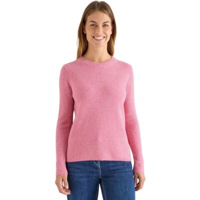 Cecil Pullover mit Strukturdetails Dark Blossom Melange XL Cecil Pullover mit Strukturdetails Dark Blossom Melange XL