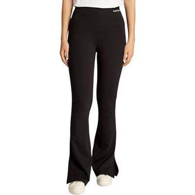 Calvin Damen Leggings Milano Elastic ausgestelltes Bein, Schwarz (Ck Black), XXS Calvin Damen Leggings Milano Elastic ausgestelltes Bein, Schwarz (Ck Black), XXS