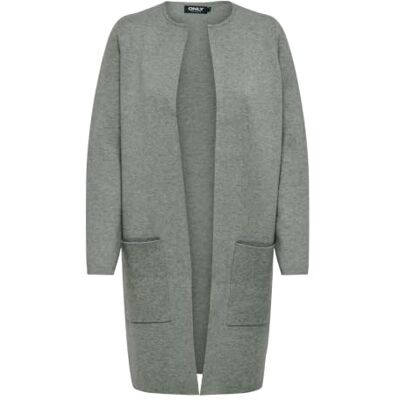 ONLY Damen ONLRIVER L/S Long Cardigan KNT NOOS 15219690,Agave Green/Detail:w. Melange,S ONLY Damen ONLRIVER L/S Long Cardigan KNT NOOS 15219690,Agave Green/Detail:w. Melange,S