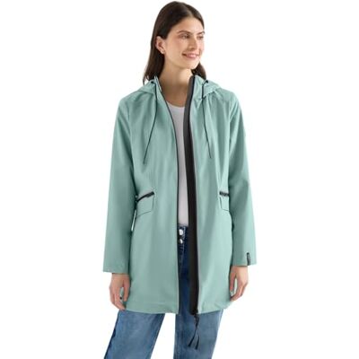 Cecil Mantel mit Kapuze und 2-Wege-Zipper mint sea green L Cecil Mantel mit Kapuze und 2-Wege-Zipper mint sea green L