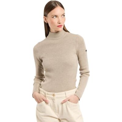 Armor lux Pullover Damen, COMBOURG, aus Merinowolle, Stehkragen, Komfortschnitt Armor lux Pullover Damen, COMBOURG, aus Merinowolle, Stehkragen, Komfortschnitt