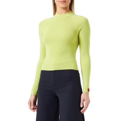 HUGO Damen Sanduz Knitted_Sweater, Bright Green326, M EU HUGO Damen Sanduz Knitted_Sweater, Bright Green326, M EU