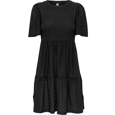 JDY Damen carla Cathinka S/S Dress JRS Atk Kleid, Schwarz, M EU JDY Damen carla Cathinka S/S Dress JRS Atk Kleid, Schwarz, M EU