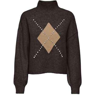 ONLY Onlwakefield Life Ls Bling Highneck KNT ONLY Onlwakefield Life Ls Bling Highneck KNT