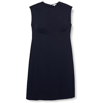 Tommy Hilfiger Damen Hemdkleid Cap Sleeve Maxi-Länge, Blau (Desert Sky), 52 Tommy Hilfiger Damen Hemdkleid Cap Sleeve Maxi-Länge, Blau (Desert Sky), 52