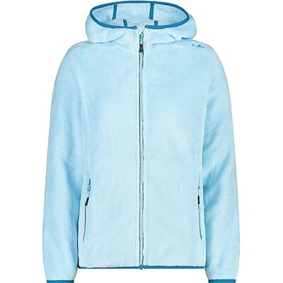 Cmp Damenjacke mit Fester Kapuze Polar Fleece Grün - Jacke Cmp Damenjacke mit Fester Kapuze Polar Fleece Grün - Jacke