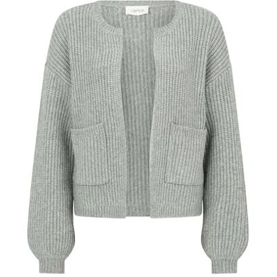 Cartoon Damen Strick-Cardigan mit Taschen 34, Jadeite Cartoon Damen Strick-Cardigan mit Taschen 34, Jadeite