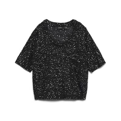 VERO MODA Vmleilani Stitch 2/4 U-Neck Pullover VERO MODA Vmleilani Stitch 2/4 U-Neck Pullover